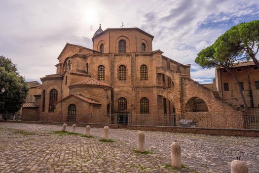 Basilica di San Vitale, one of the most important examples of early Christian Byzantine art in western Europe,built in 547, Ravenna, Emilia-Romagna, Italy