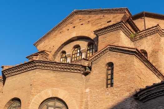 Details of Basilica di San Vitale, one of the most important examples of early Christian Byzantine art in western Europe,built in 547, Ravenna, Emilia-Romagna, Italy