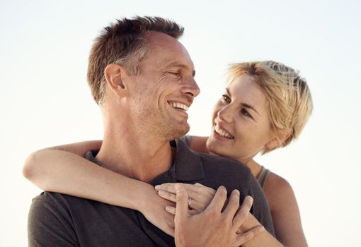 Putting our marriage first. a mature couple enjoying a day at the beach