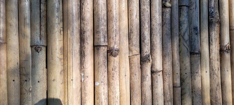 natural brazilian bamboo panel with shadow, which can be used as background