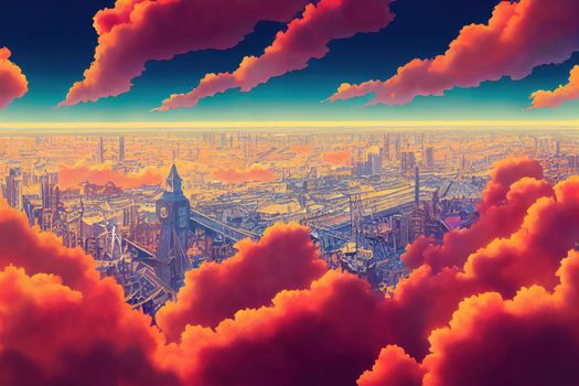 London from above , style U1 1