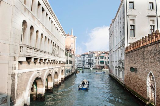 View of one of the canals in Dorsoduro district in Venice