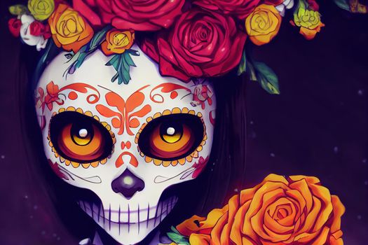 Day of the dead in Mexico city Dia de los muertos , style U1 1