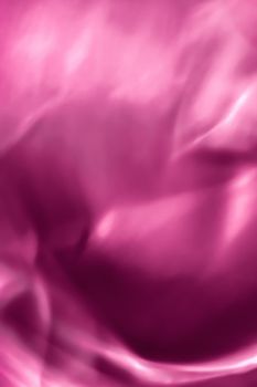 Holiday branding, beauty glamour and cyber backgrounds concept - Pink abstract art background, silk texture and wave lines in motion for classic luxury design