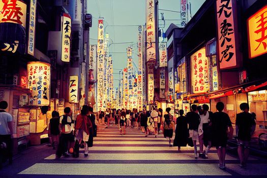TOKYO AUG 17 Streets of Japan capital on August 17 2013 Tokyo is visited by more than 10 million tourists every year , style U1 1