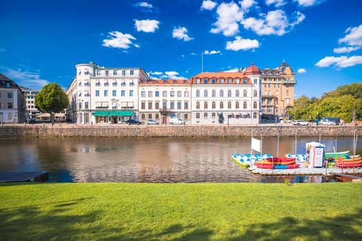 City of Gothenburg channel street architecture view, Vastra Gotaland County of Sweden