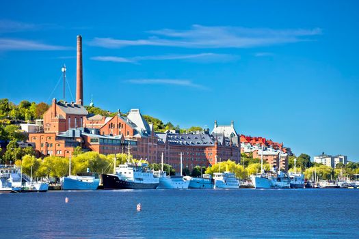 Stockholm harbor and waterfront of Sodermalm island view, capital of Sweden