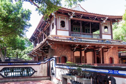 NEW TAIPEI CITY, TAIWAN - JULY 28 2012: Lin Family Mansion and Garden. Lin pei family garden is a traditional Chinese house in Taiwan