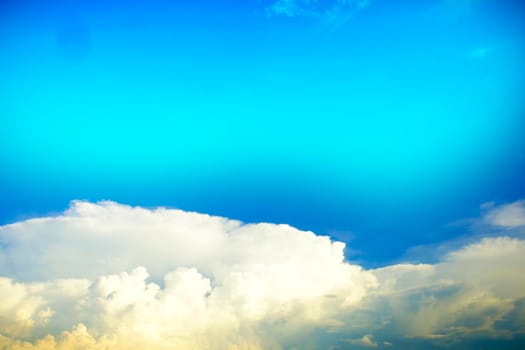 white clouds on Cloudy blue sky abstract nature  background