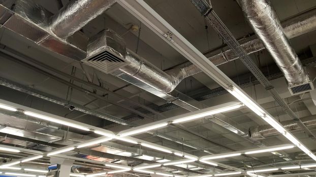 The air conditioning and lighting system of the production premises.