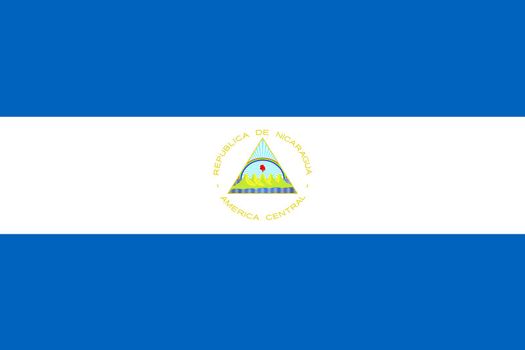 A Nicaragua Flag background illustration large file blue white