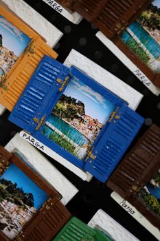 Souvenirs from Parga city Greece summer holidays traveling feelings europe beauty places to visit backgrounds high quality big size picture