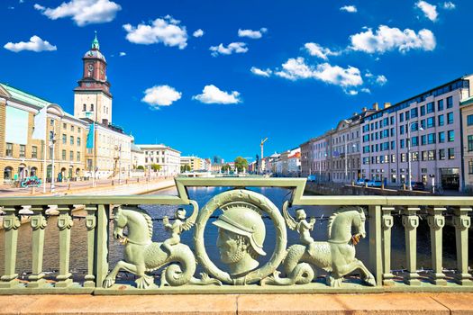 City of Gothenburg channel street architecture view, Vastra Gotaland County of Sweden