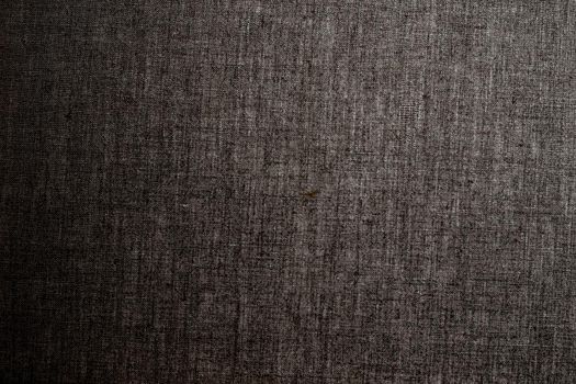 Textile material, natural surface and vintage decor texture concept - Decorative dark linen fabric textured background for interior, furniture design and art canvas backdrop