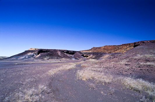 panoramic view of the burnt mountain in damaraland region