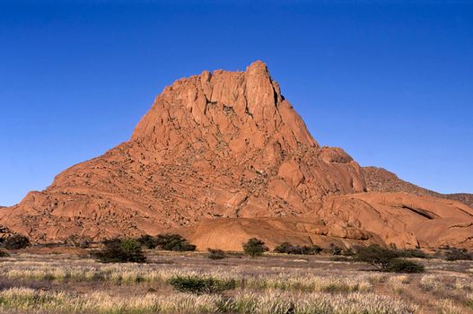mountain formation of spitzkoppe, namibia, africa