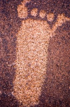 petroglyphs of the archaeological site of twyfelfontein, africa, namibia