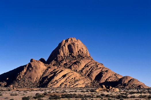 mountain formation of spitzkoppe, namibia, africa