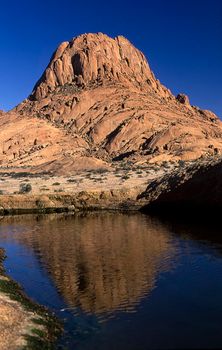 mountain formation of spitzkoppe, namibia, africa
