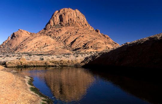 mountain formation of spitzkoppe, namibia, africa