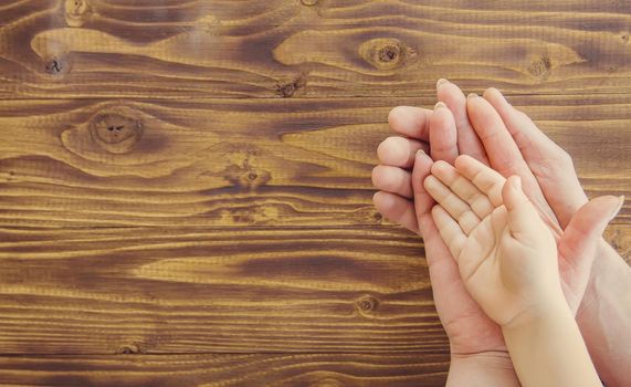 hands people. Selective focus. Family hands couple.