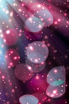 Sparkling bokeh, overlay design and cosmos texture concept - Abstract cosmic starry sky lights and shiny glitter, luxury holiday background