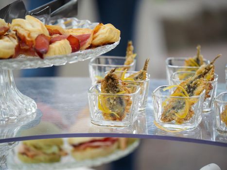 catering finger food for luxury event
