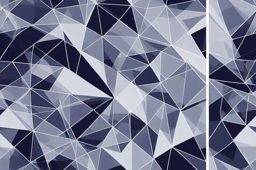 Masculine geometric glitch seamless pattern. Distorted navy blue white retro geo shape for men fashion. Modern retro light style design swatch. High resolution repeatable tile.