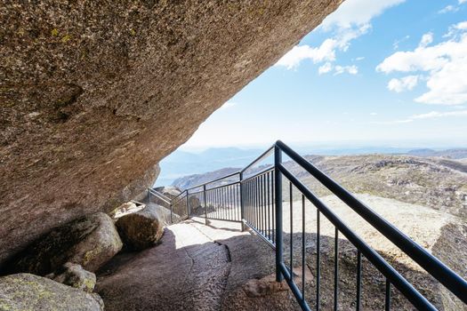 Views at the Horn Hut and picnic area on Mt Buffalo on a summer's afternoon in the Victorian Alps, Australia