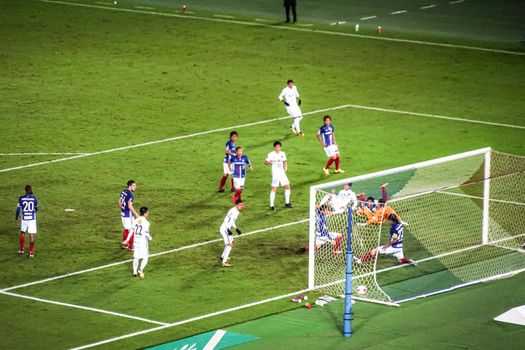 Soccer match image. Shooting Location: Yokohama-city kanagawa prefecture