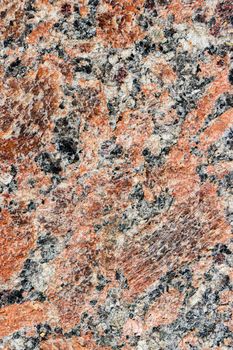 The texture of the granite stone surface in close-up.