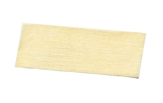 close up of an adhesive tape on white background