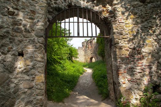 Ruins of ancient old town in Samobor, Croatia.