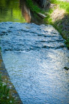 Gradna stream by Samobor pedestrian walkway.