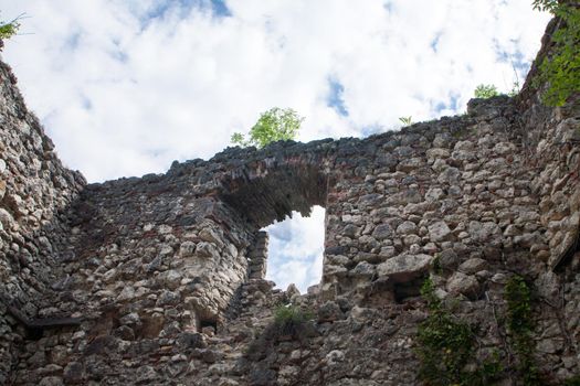 Ruins of ancient old town in Samobor, Croatia.