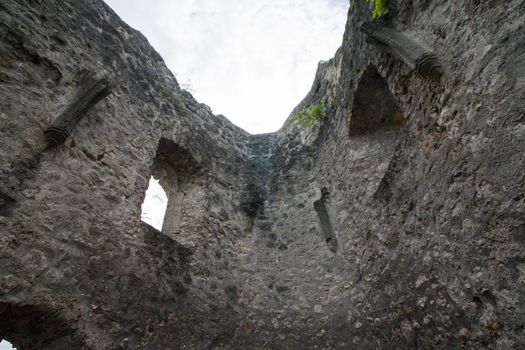 Ruins of ancient old town in Samobor, Croatia.