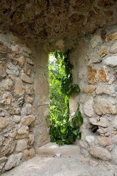 Ruins of ancient old town in Samobor, Croatia.