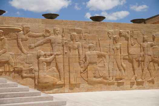 Relief in Anitkabir mausoleum of Mustafa Kemal Ataturk in Ankara City, Turkiye