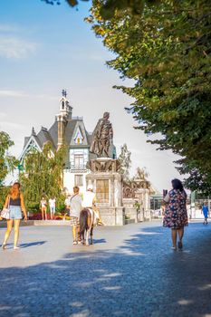 2022-08-16 Russia, Samara, Garibaldi Castle Tourist Center in the village of Khryashchevka, Samara region.