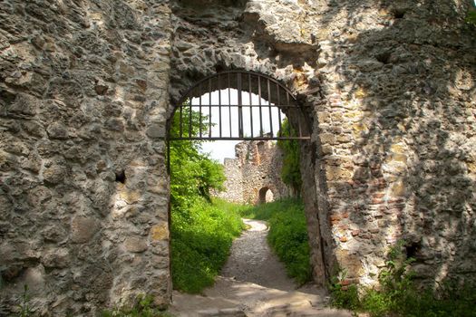 Ruins of ancient old town in Samobor, Croatia.