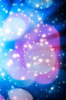 Sparkling bokeh, overlay design and cosmos texture concept - Abstract cosmic starry sky lights and shiny glitter, luxury holiday background