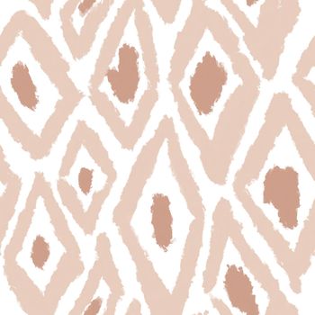 Seamless hand drawn beige ethnic abstract geometric pastel pattern. Mid century modern trendy fabric print, line curve minimalist background for wallpaper wrapping paper textile