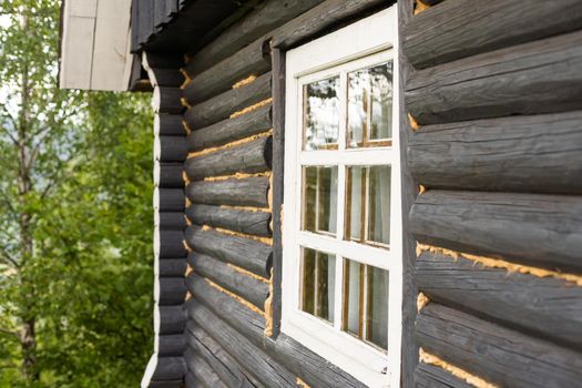 old wooden house log house.