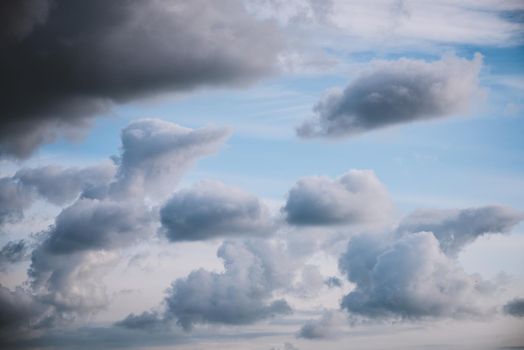 Dramatic clouds . High quality photo