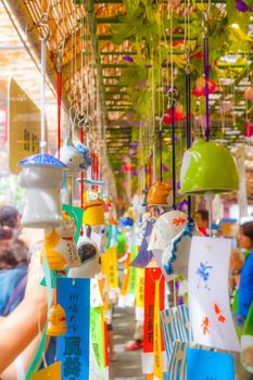Summer wind bell (Japanese culture). Shooting Location: Kawasaki City, Kanagawa Prefecture