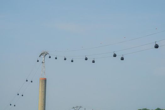 Singapore Sentosa Cable Car. Shooting Location: Singapore
