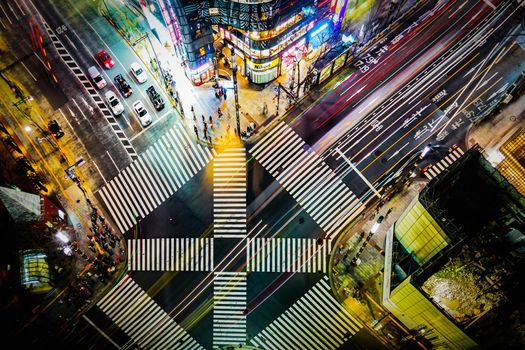 Countryside bridge intersection image. Shooting Location: Tokyo metropolitan area