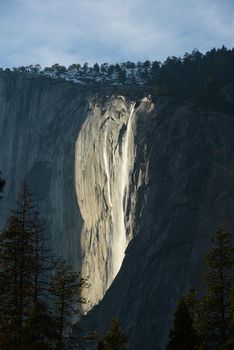 horsetail firefalls at yosemite national park