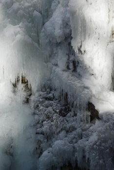 icicles from johnston canyon, alberta