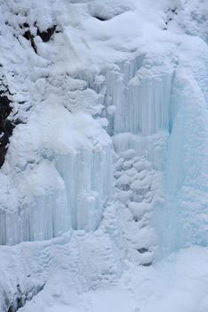 icicles from johnston canyon, alberta